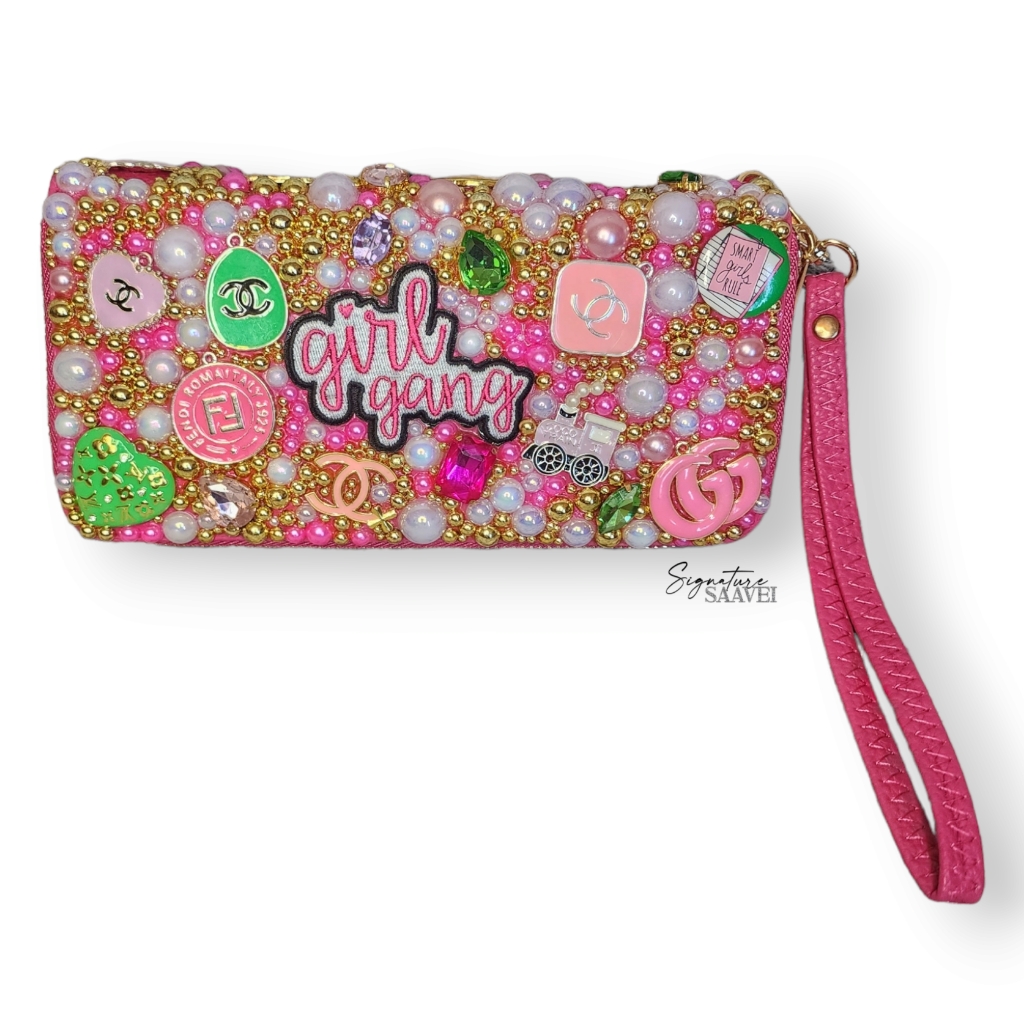 Brand New Signature Emeraldpunch Wristlet